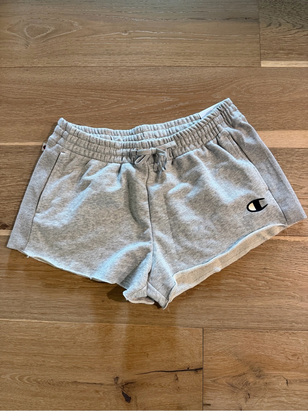 Champion Light Gray Terry Athletic Lounge Shorts